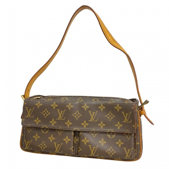 Louis Vuitton Monogram Viva Cite MM Shoulder Bag M51164 Brown Women's - Picture 1 of 10